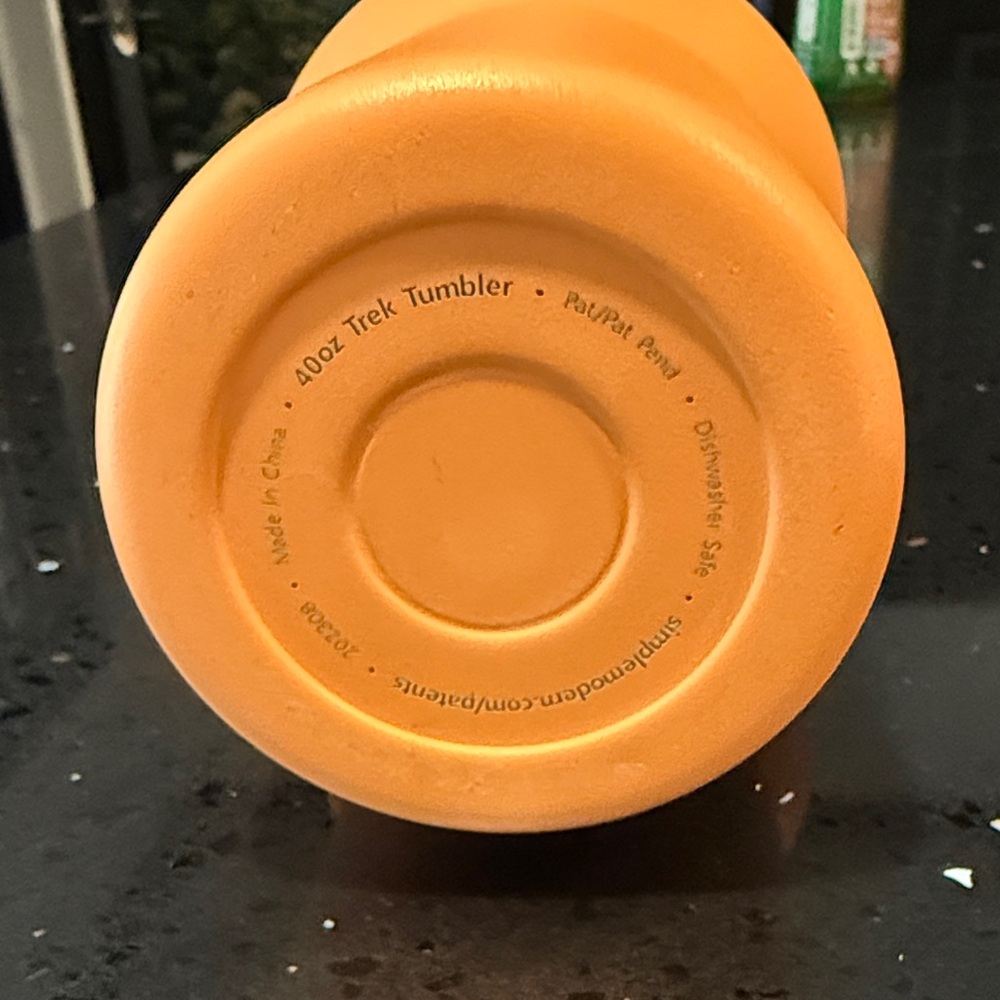 Orange Travel Mug with Handle - Picture 3 of 7